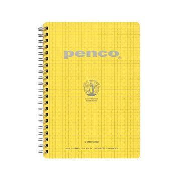 Penco | Cuaderno Wirebound A5 Yellow (Cuadros)
