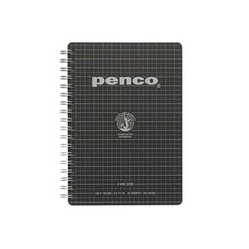 Penco | Cuaderno Wirebound B6 Black (Cuadros)