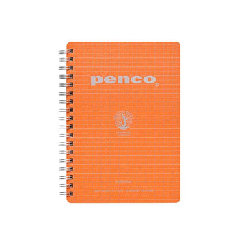 Penco | Cuaderno Wirebound B6 Orange (Cuadros)