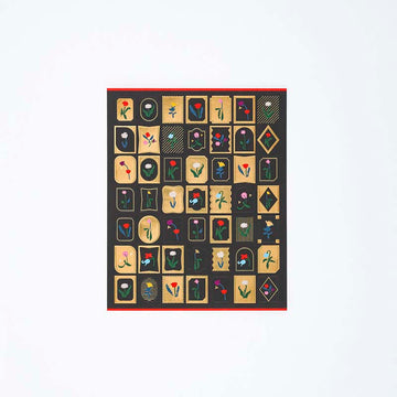 Hobonichi | Pegatinas Foil-Stamped Yoshie Watanabe (Petit Bloom)