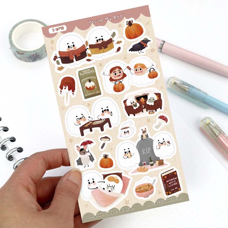 My Sweet Paper Card | Pegatinas You're My Boo
