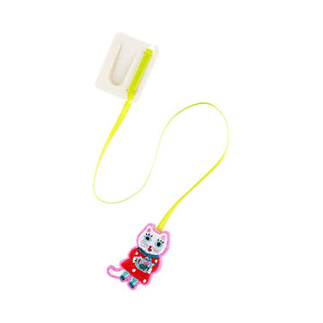 Hobonichi | Punto de Libro Clip Bordado Yumi Kitagishi White Cat
