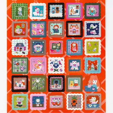 Hobonichi | Pegatinas Yumi Kitagishi Daily Life of White Cat