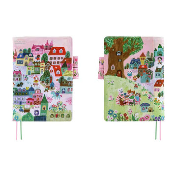 Hobonichi | Agenda Hobonichi Cousin A5 Yumi Kitagishi: White Cat Village 2027