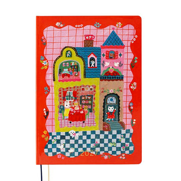 Hobonichi | Agenda Hobonichi HON A5 Yumi Kitagishi: White Cat and Rabbit’s Tea Room 2027