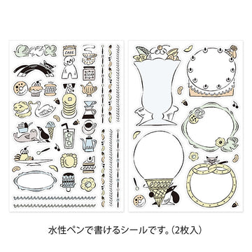 Midori | Pegatinas Yuru Log Sweets & Animals (2pc)