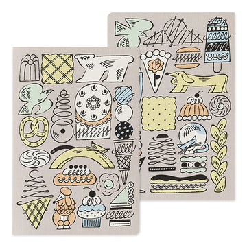 Midori | Cuaderno Yuru Log B6 Sweets & Animals