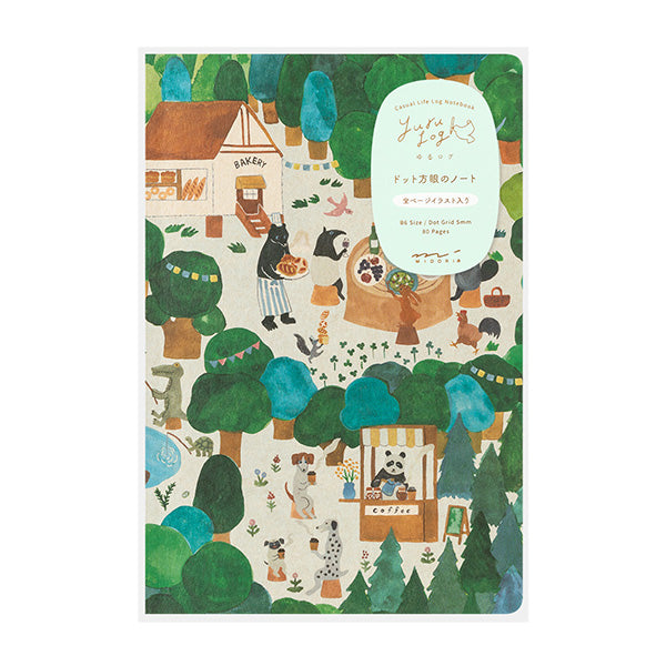 Midori | Yuru Log B6 Forest Animal Notebook