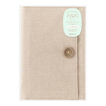 Midori | Funda de Tela para Cuadernos Yuru Log B6 Beige