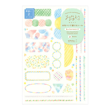 Midori | Pegatinas Yuru Log Watercolor (2pc)