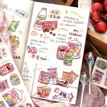 Card Lover | A Good Life Plan Washi Tape Old Style Snacks