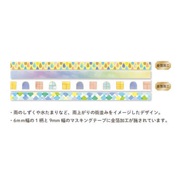 RyuRyu | Set de Washi Tapes Slim After The Rain