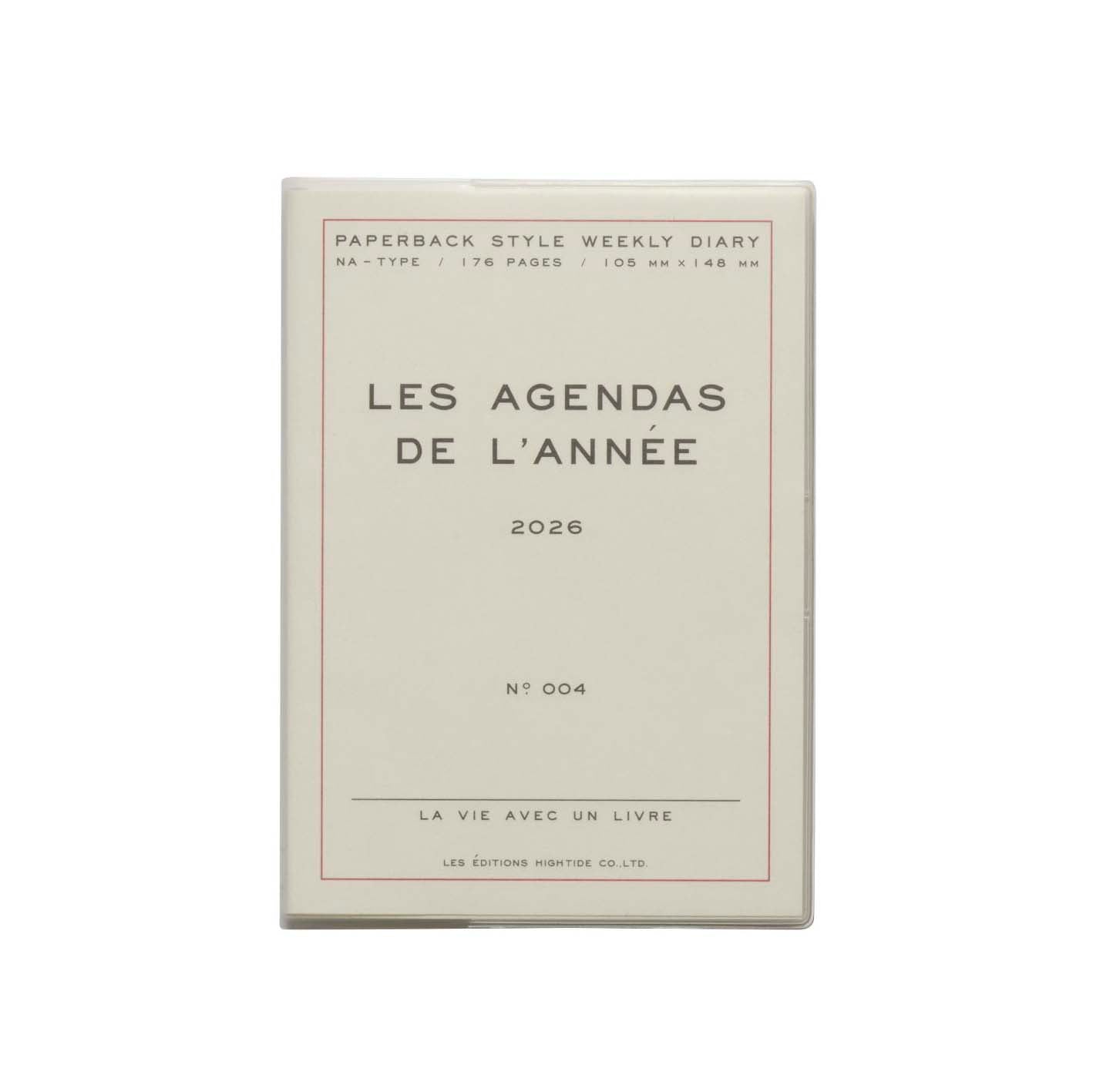 Hightide | Agenda Poche A6 2026 White (Semanal)