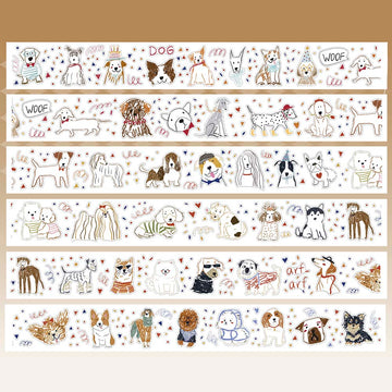 XiYue | Pegatinas en Rollo Animals Line Art
