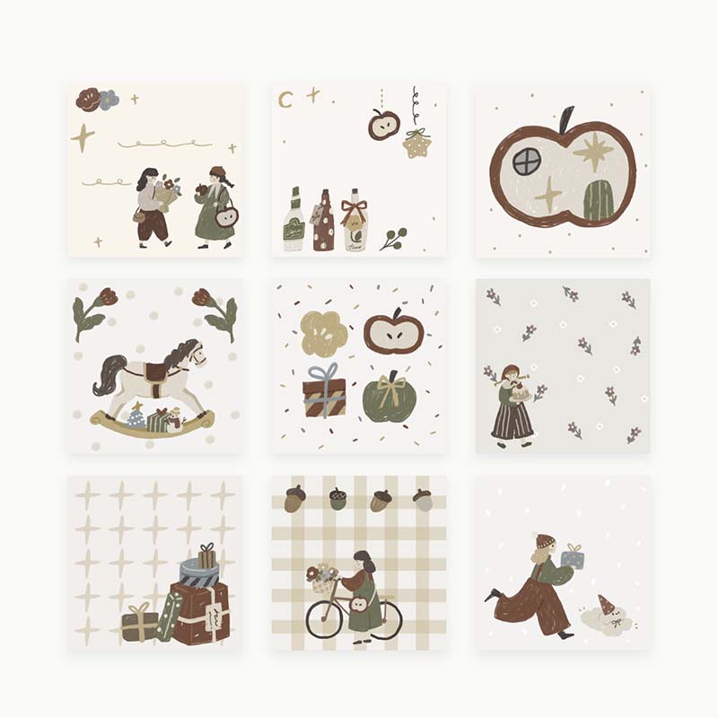 Yier | Apple Christmas decorative papers