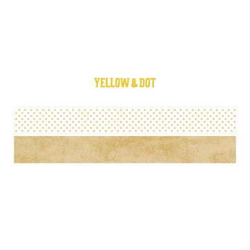 Note For | Basic Hand Drawn Washi Tapes Yellow & Dot