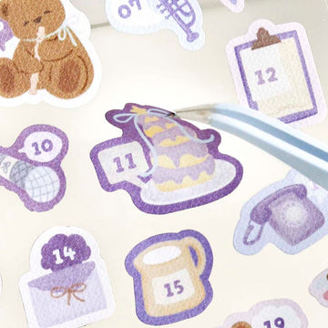 Card Lover | Pegatinas Bears Polka Purple