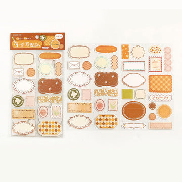 Note For | Pegatinas Beautiful Labels Orange (4pc)