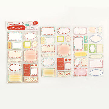 Note For | Pegatinas Beautiful Labels Red (4pc)