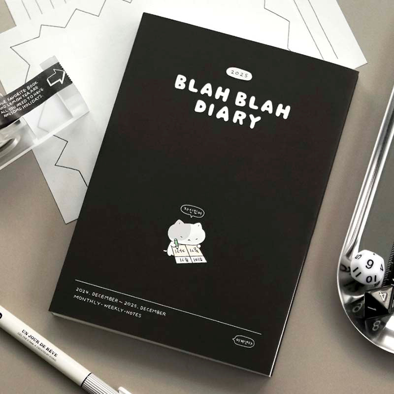 Iconic | Agenda BLAH BLAH 2025 Black (Semanal)