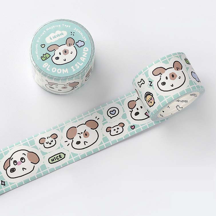 Card Lover | Pegatinas en Rollo Bloom Island Fluffy Puppy