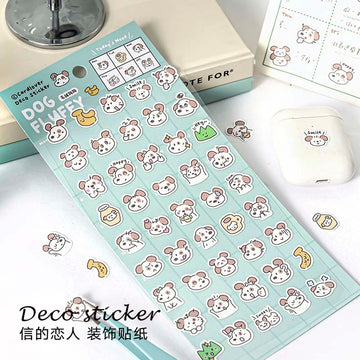 Card Lover | Pegatinas Bloom Island Dog Fluffy