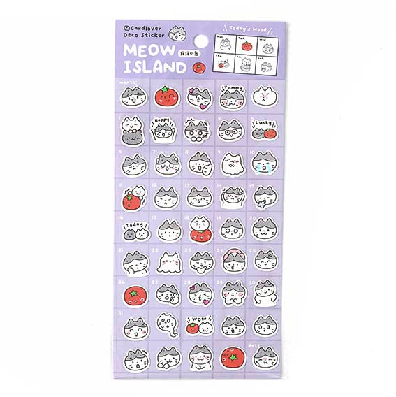 Card Lover | Pegatinas Bloom Island Meow Island