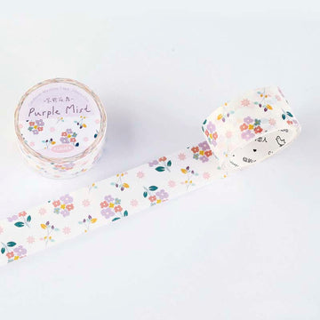 Card Lover | Breeze Carries The Floral Tidings Washi Tape Purple Mist