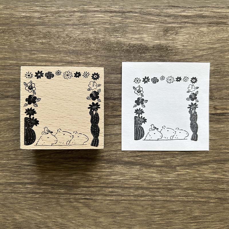 Art CO | Capybara and Nature Frame Stamp