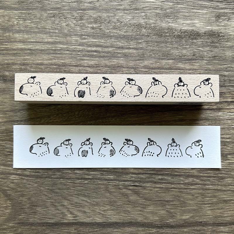 Art CO | Capybara Oranges Stamp