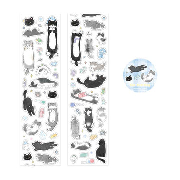 Mo Card | Pegatinas en Rollo Cat and Dog Business Cat Knitting