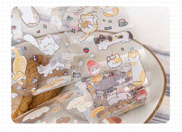 Mo Card | Pegatinas en Rollo Cat and Dog Business Fluffy Berries