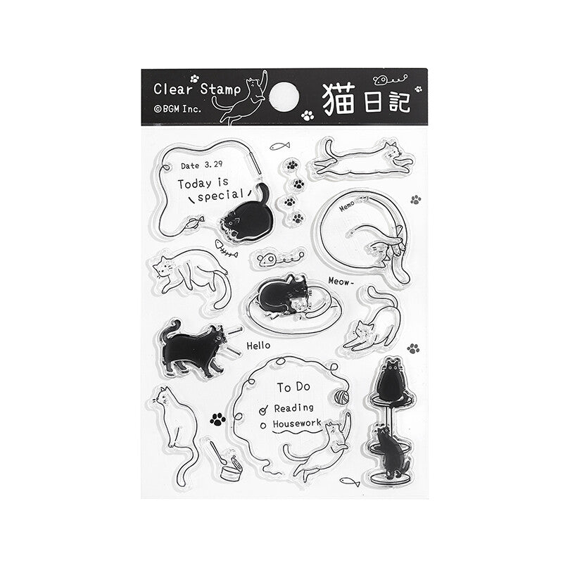 BGM | Cat Diary Silicone Stamps