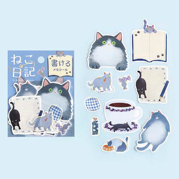 BGM | Pegatinas Cat Diary Blue