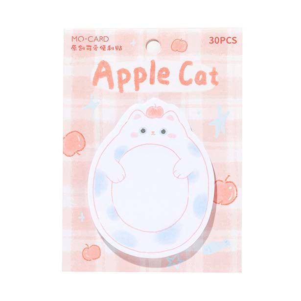 Mo Card | Notas Adhesivas Circle Cute Apple Cat