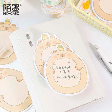 Mo Card | Notas Adhesivas Circle Cute Capybara