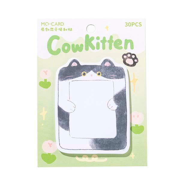 Mo Card | Notas Adhesivas Circle Cute Cow Kitten