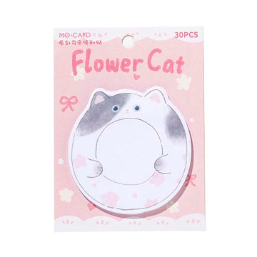 Mo Card | Notas Adhesivas Circle Cute Flower Cat