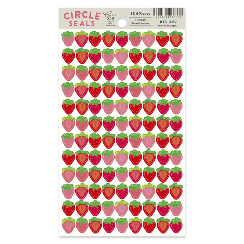 RyuRyu | Pegatinas Circle Strawberry