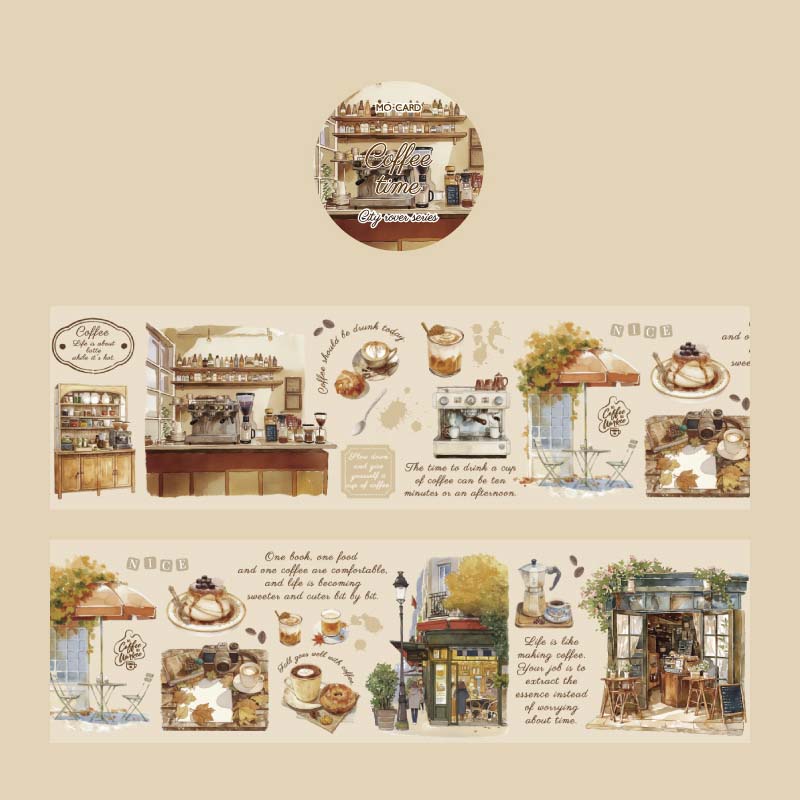 Mo Card | Pegatinas City Rover Pet Tape Coffee Time
