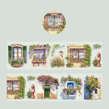 Mo Card | Pegatinas City Rover Pet Tape Flowers Bloom Before The Court