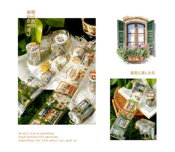 Mo Card | Pegatinas City Rover Pet Tape Flowers Bloom Before The Court