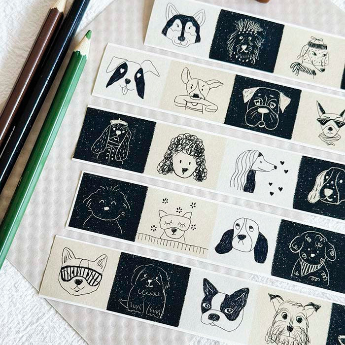 Xiyue | CLEAN LINE PUPPY WASHI TAPE