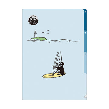 RyuRyu | Portafolios de 3 Compartimentos Animal Adventures Water