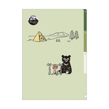 RyuRyu | Portafolios de 3 Compartimentos Animal Adventures Camp