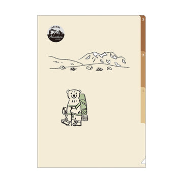 RyuRyu | Portafolios de 3 Compartimentos Animal Adventures Mountain