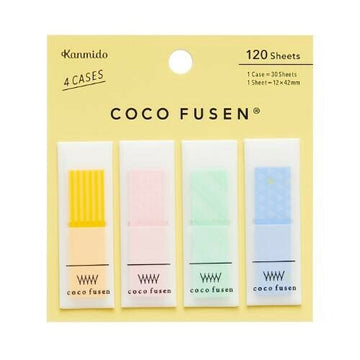 Kanmido | Marcapáginas Adhesivo Coco Fusen M Pattern Yellow