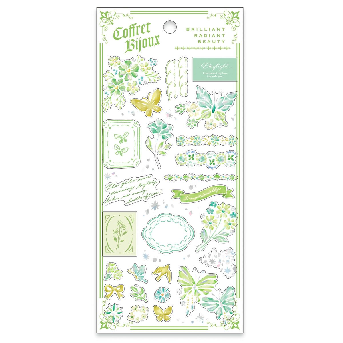 Mind Wave | Pegatinas Coffret Bijoux Green