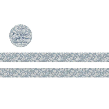 Mo Card | Colorful Flower Season Washi Tape Kiwishima Light Blue