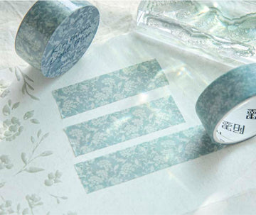 Mo Card | Colorful Flower Season Washi Tape Kiwishima Light Blue
